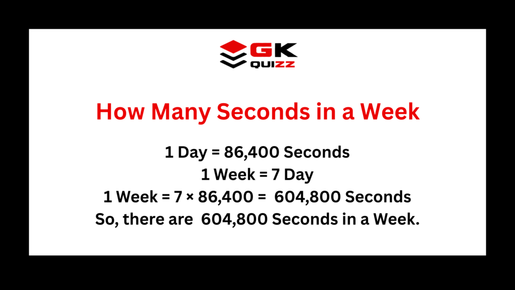How Many Seconds in a Week