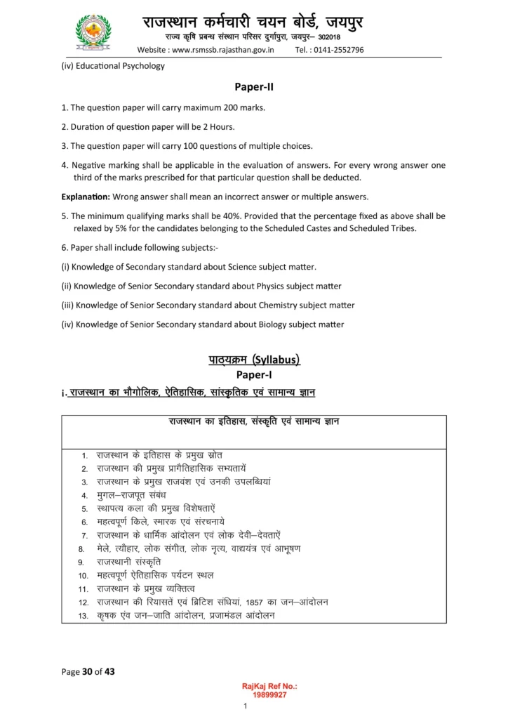 Lab Assistant 2026 Syllabus