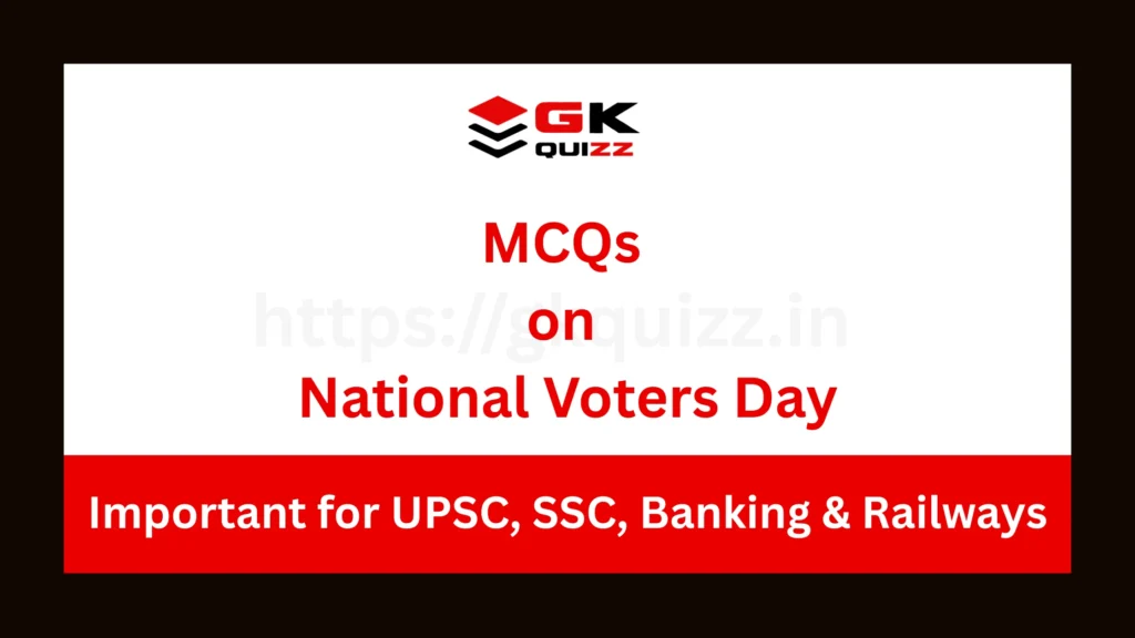 MCQs on National Voters Day