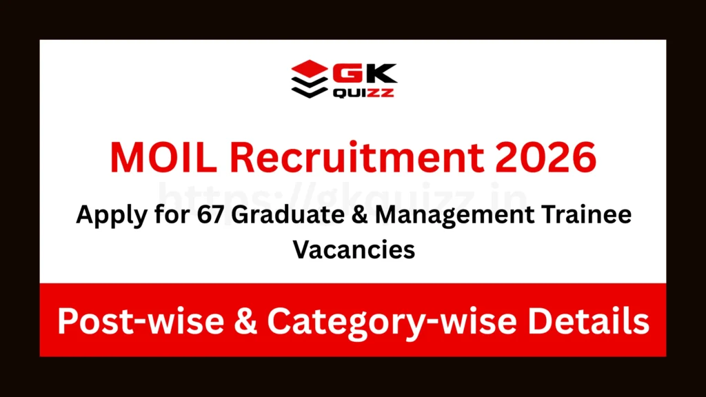 MOIL Recruitment 2026