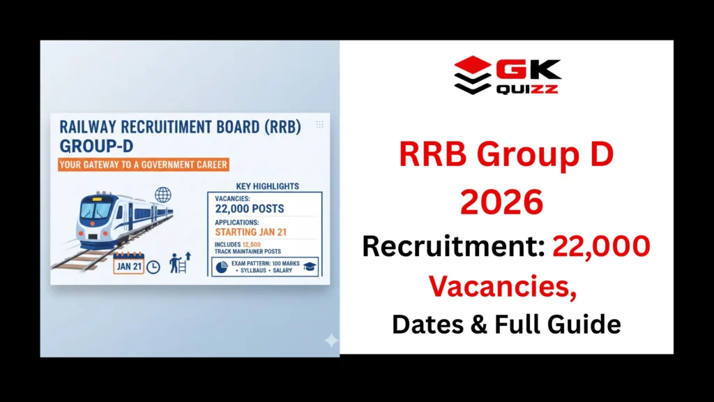 RRB Group D 2026 Recruitment 22,000 Vacancies, Dates & Full Guide