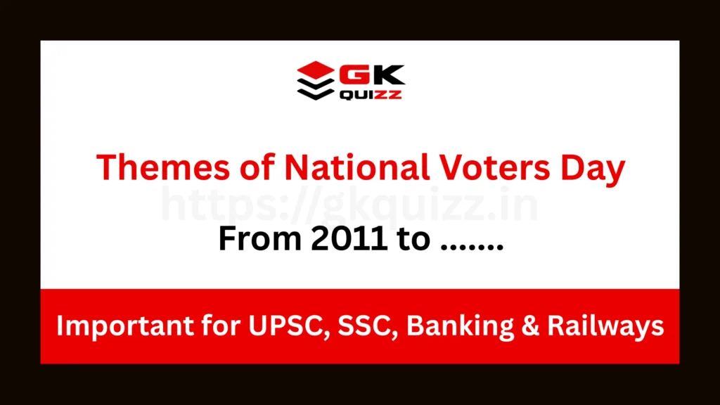 All Themes of National Voters Day