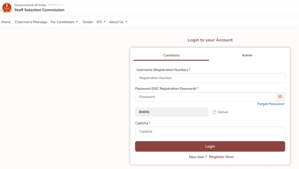 ssc mts city intimation slip