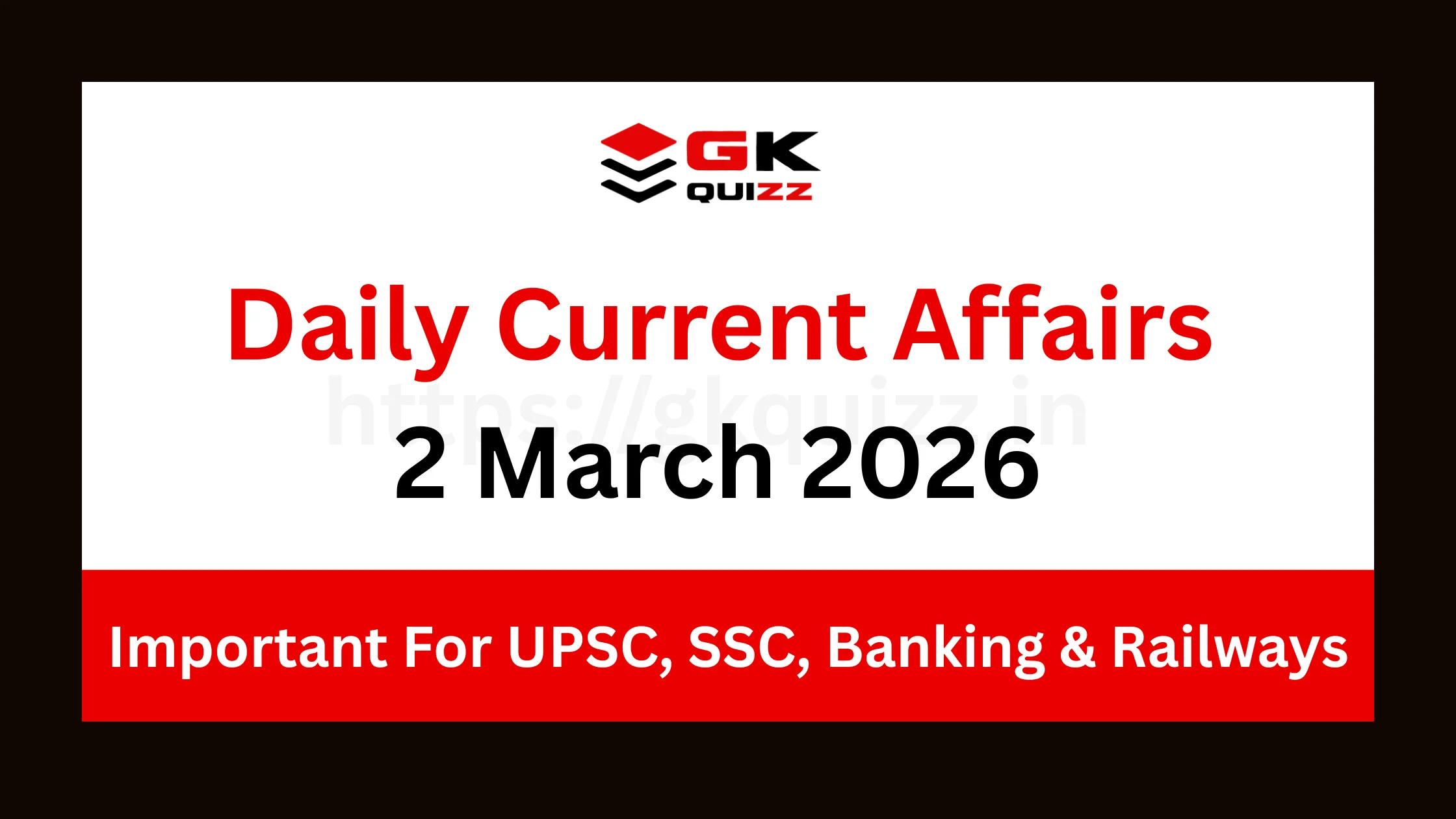 Daily Current Affairs 2 March 2026